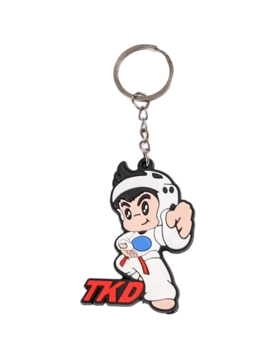 Taekwondo Schlüsselanhänger – Kämpfer mit weißem Anzug und „TKD“-Schriftzug - Daedo Gen3