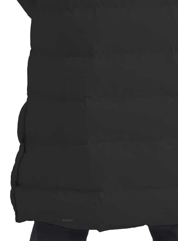 LONG PUFFER JACKET BLACK
