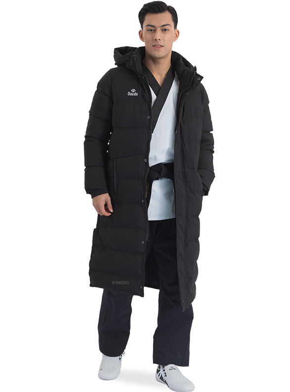 LONG PUFFER JACKET BLACK