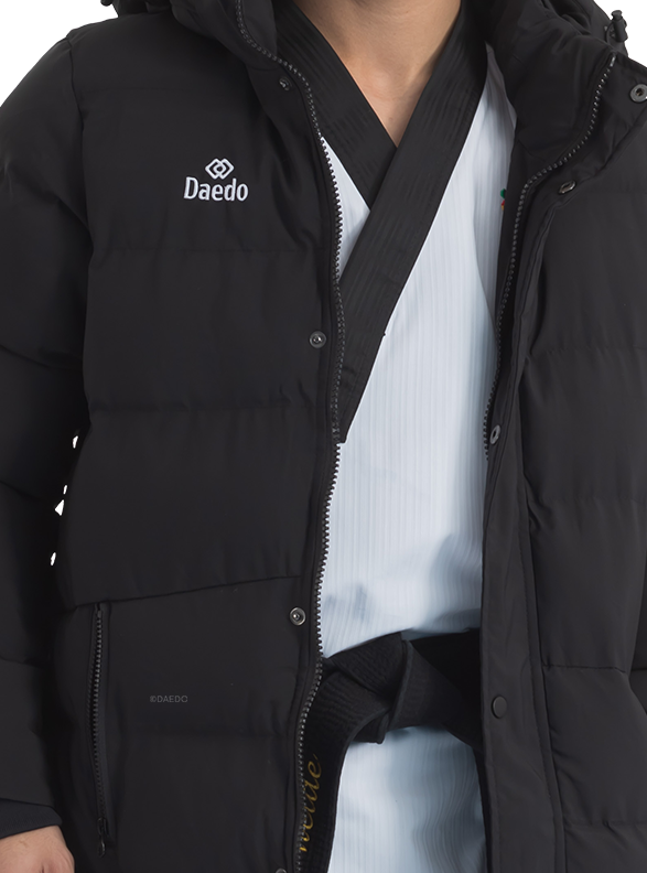 LONG PUFFER JACKET BLACK