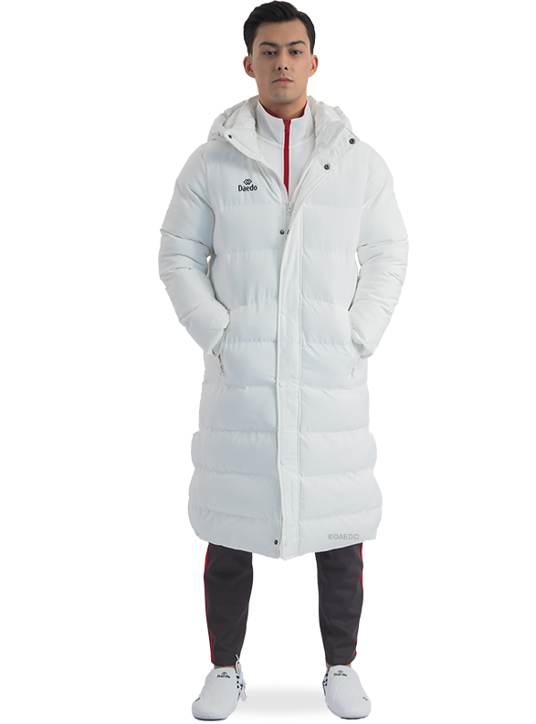 LONG PUFFER JACKET WHITE