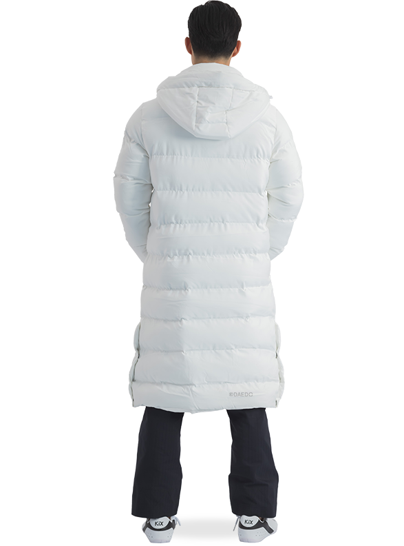 LONG PUFFER JACKET WHITE