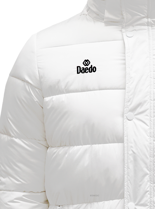 RFEK LONG PUFFER JACKET WHITE