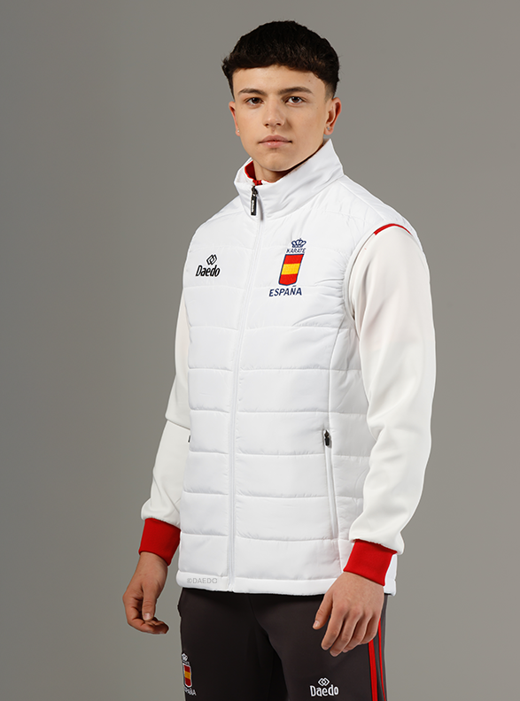 RFEK WHITE PADDED VEST