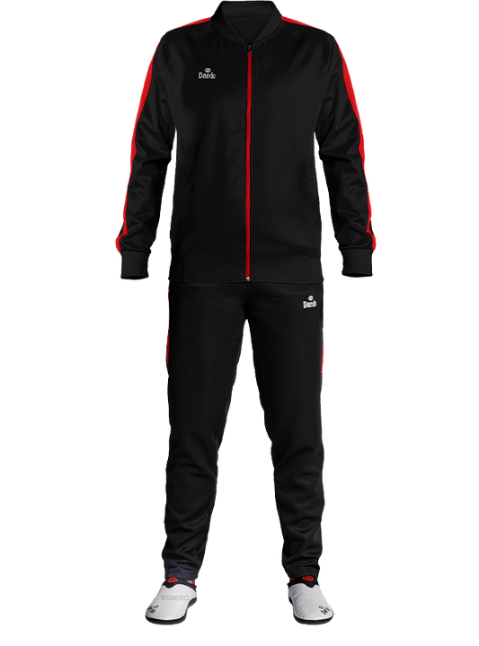 SLIM FIT TRACKSUIT BLACK/RED