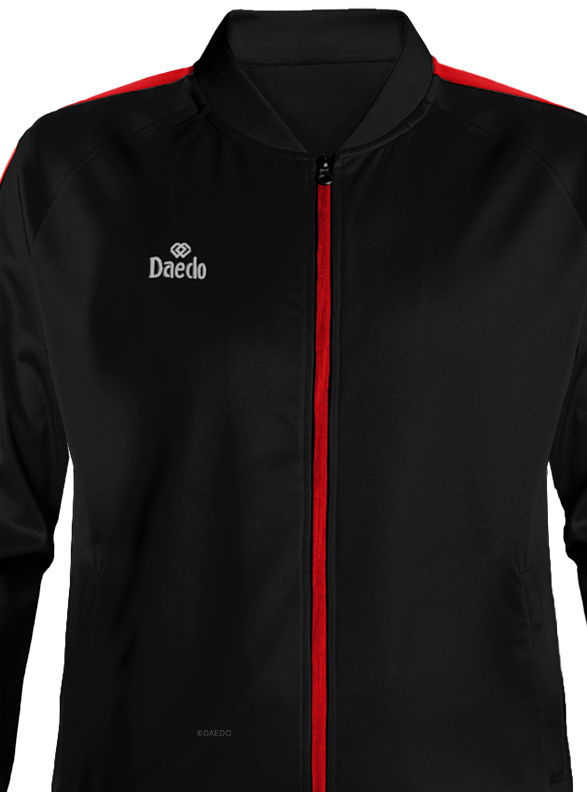 SLIM FIT TRACKSUIT BLACK/RED