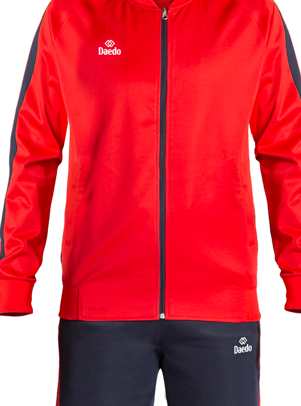 SLIM FIT TRACKSUITE RED/BLUE