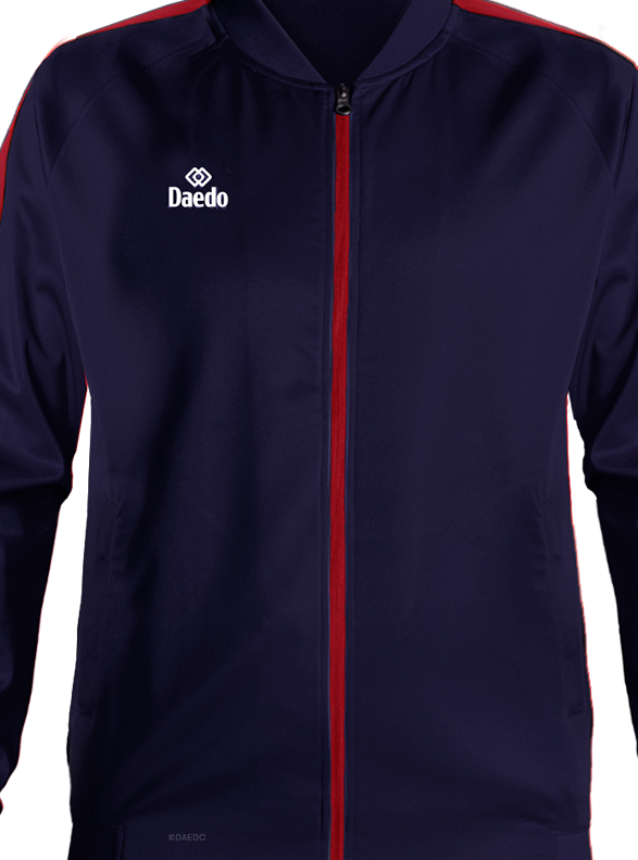 SLIM FIT TRACKSUIT BLUE/RED