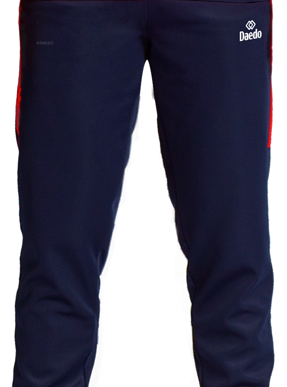 SLIM FIT TRACKSUIT BLUE/RED