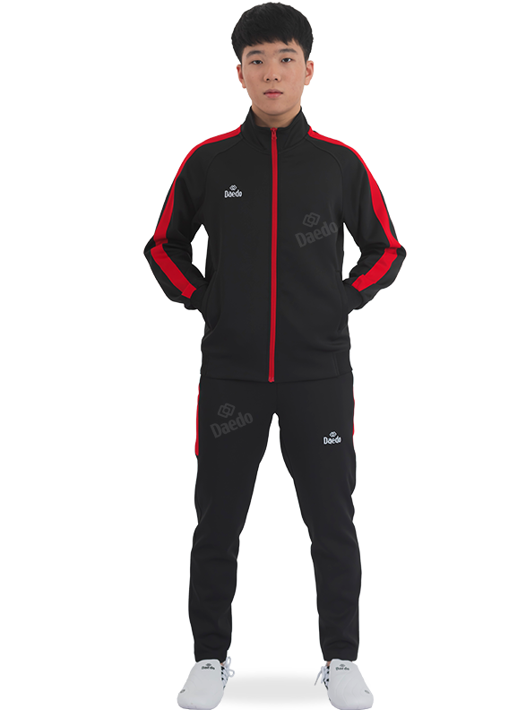 SLIM FIT TRACKSUIT BLACK