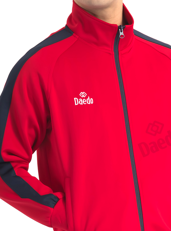 SLIM FIT TRACKSUIT RED/BLUE