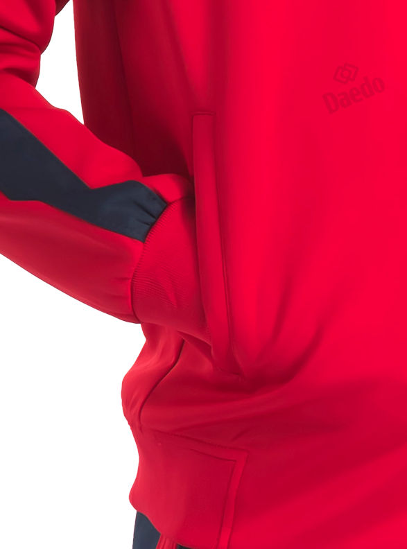 SLIM FIT TRACKSUIT RED/BLUE