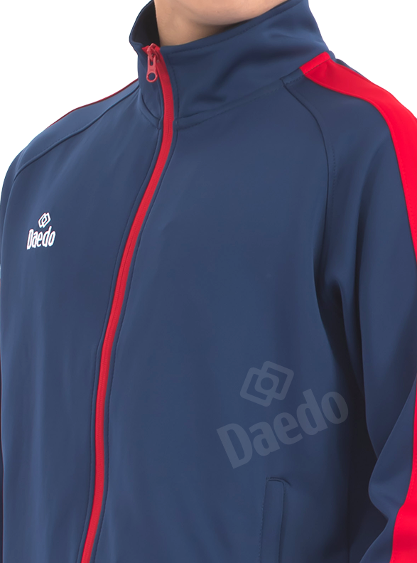 SLIM FIT TRACKSUITE BLUE/RED