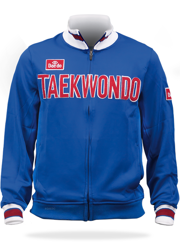 SLIM JACKET "TAEKWONDO" ROYAL BLUE