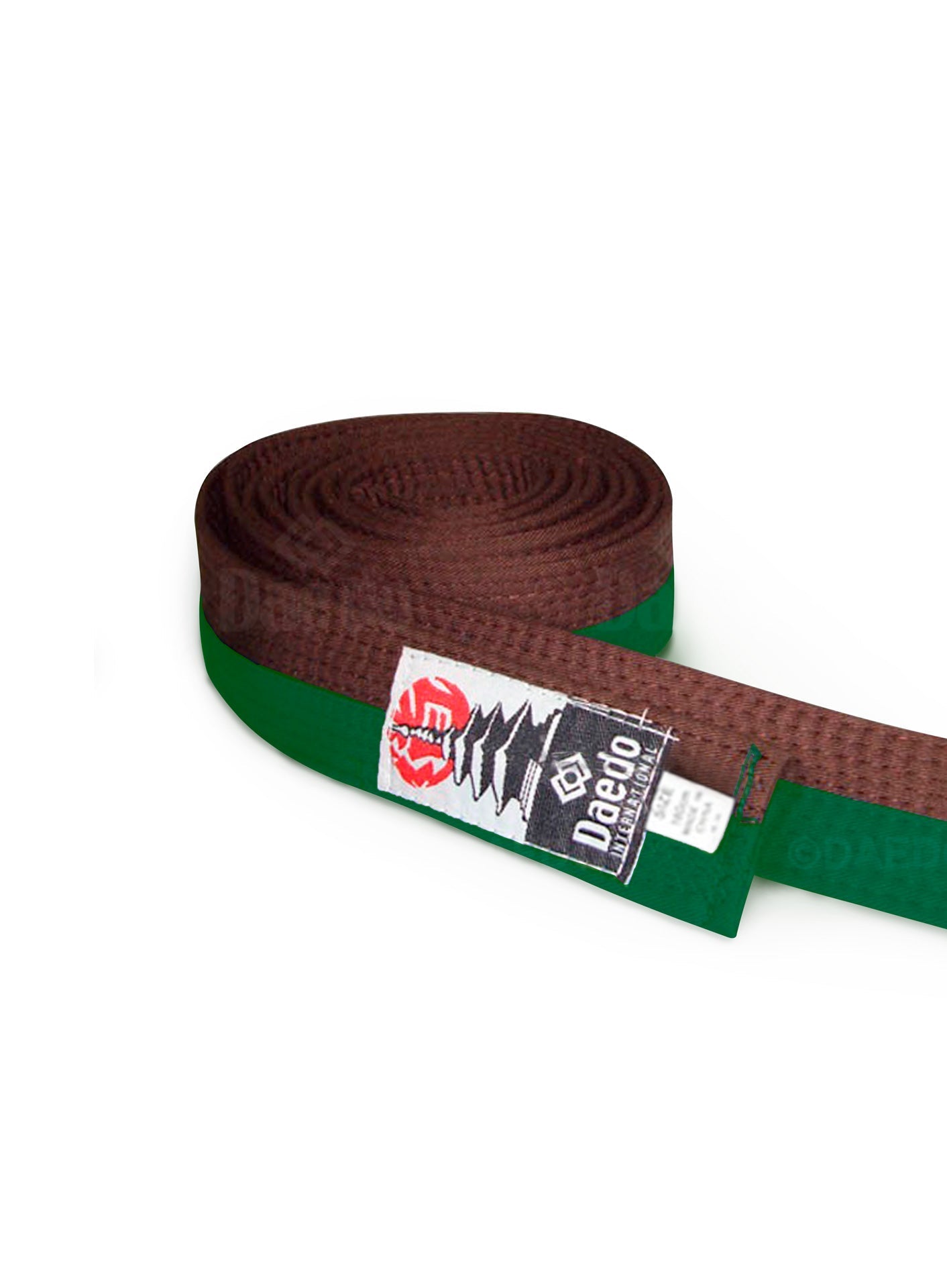 240CM BELT- GREEN/BROWN KYOKUSHINKAI