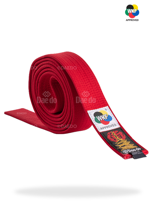 ADULT BELT RED WKF HIGH QUALITY 285CM