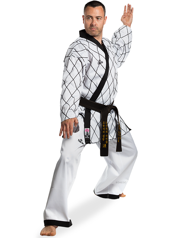 RHOMBUS EMBROIDERY HAPKIDO UNIFORM