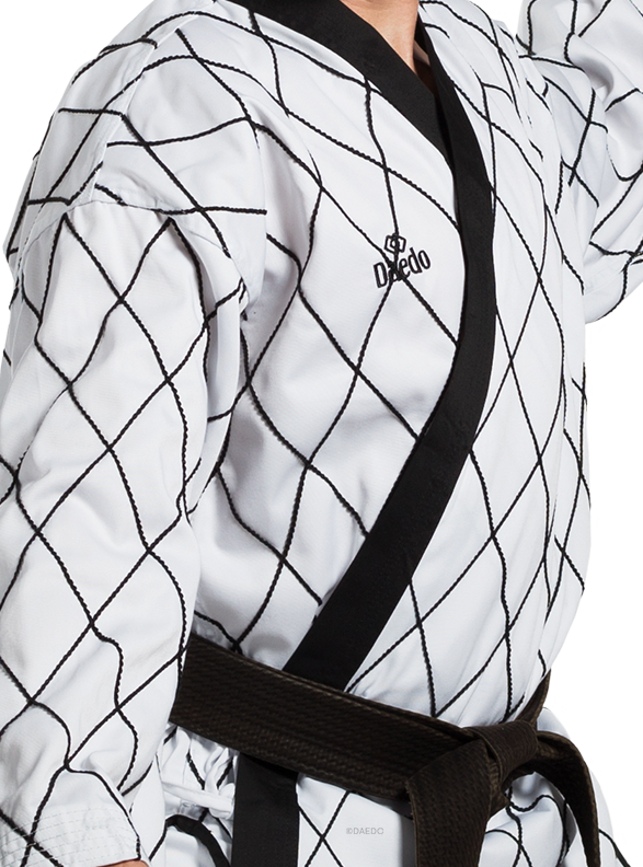 RHOMBUS EMBROIDERY HAPKIDO UNIFORM