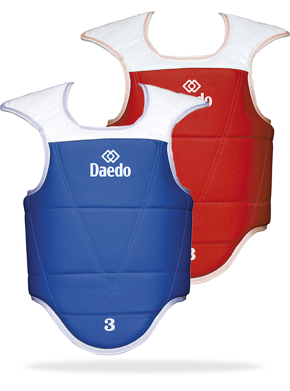 CHEST PROTECTOR TAEKWONDO BLUE/RED REVERSIBLE