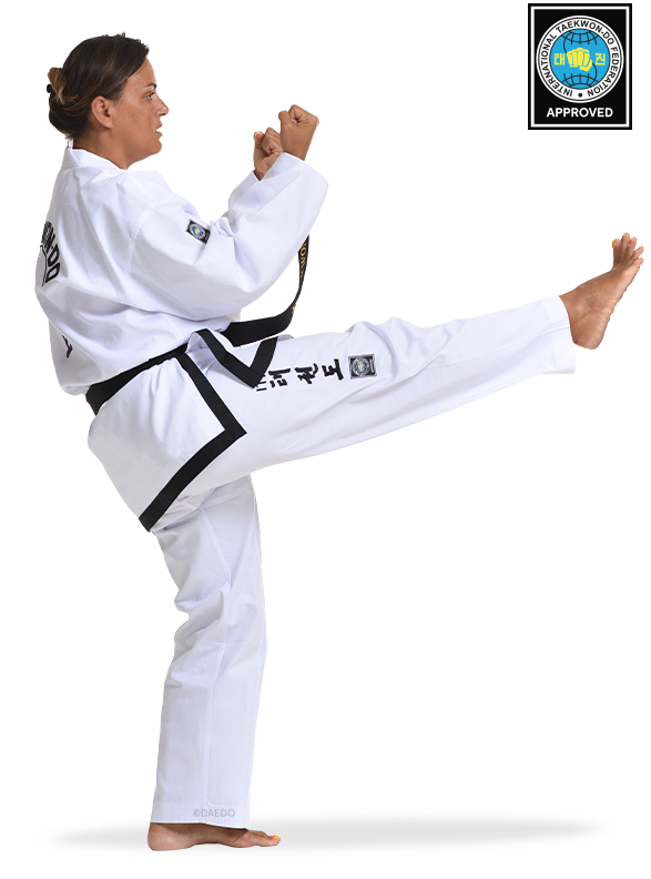 ITF APRROVED DOBOK BLACK BELT (RIBBED)