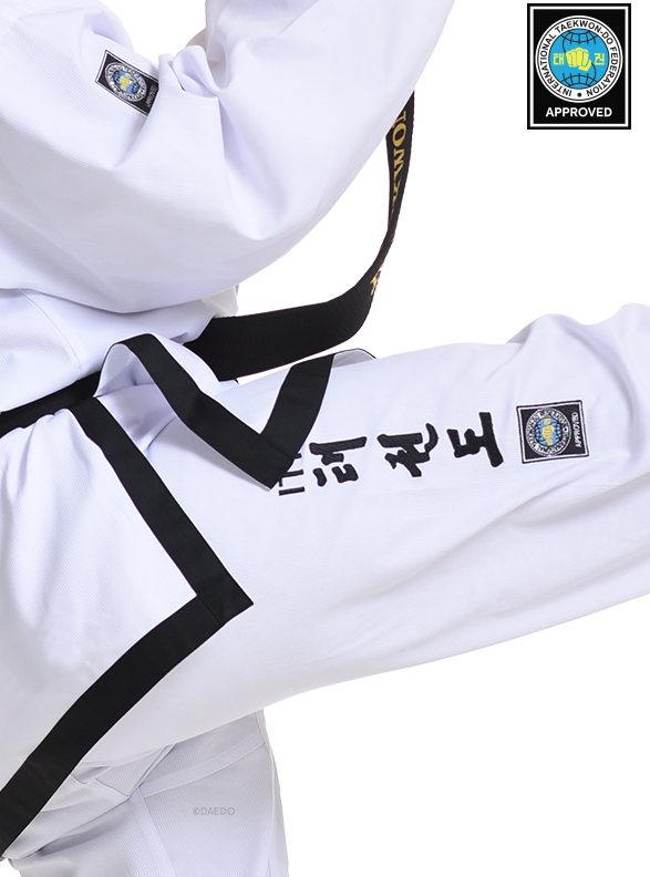 ITF APRROVED DOBOK BLACK BELT (RIBBED)