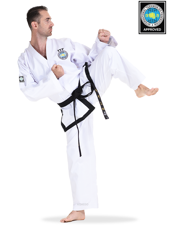 ITF APPROVED BLACK BELT (TWILL)