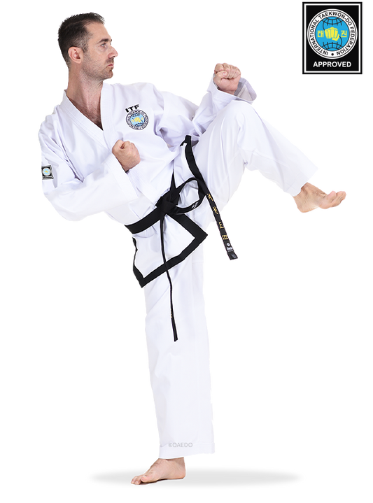 ITF APPROVED BLACK BELT (TWILL)