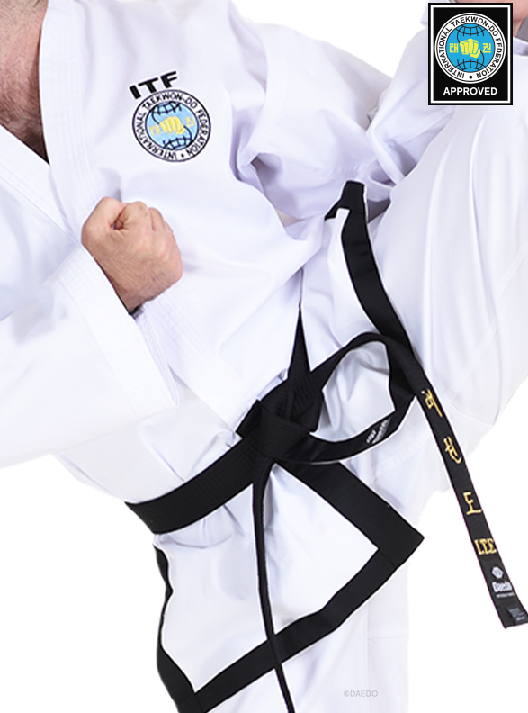ITF APPROVED BLACK BELT (TWILL)