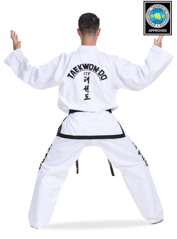 ITF APPROVED BLACK BELT (TWILL)