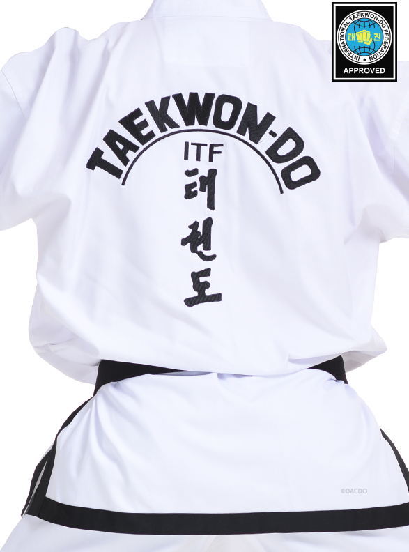 ITF APPROVED BLACK BELT (TWILL)