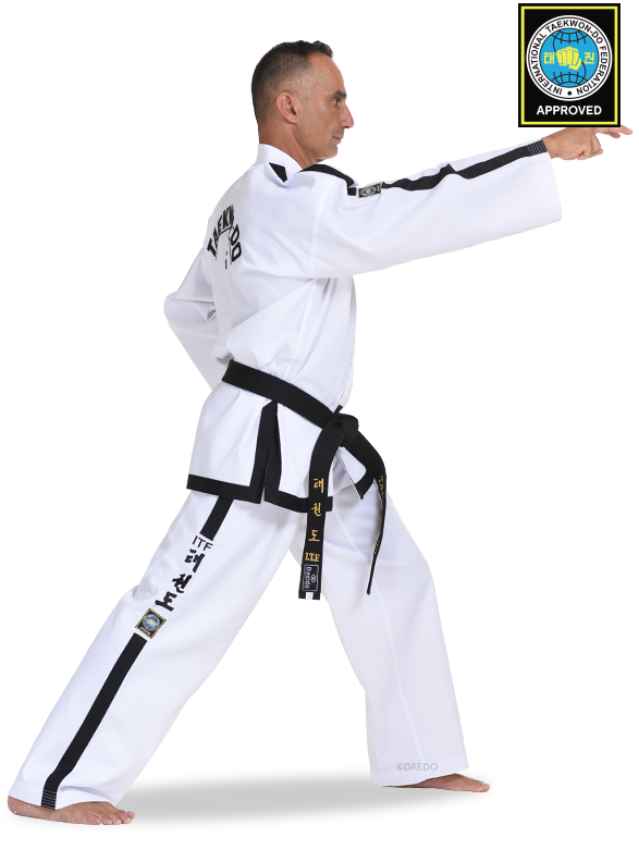 ITF APPROVED DOBOK INTERNATIONAL INSTRUCTOR & MASTER (RIBBED)